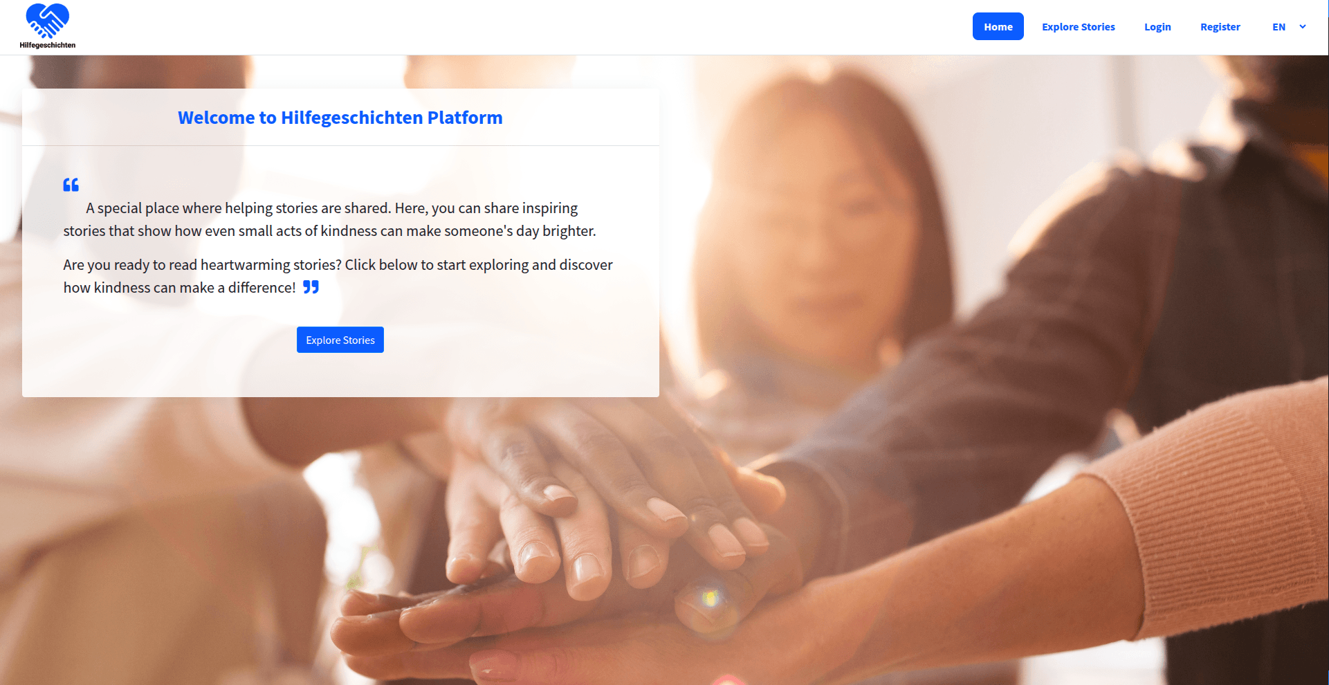 Community Platform - Hilfegeschichten